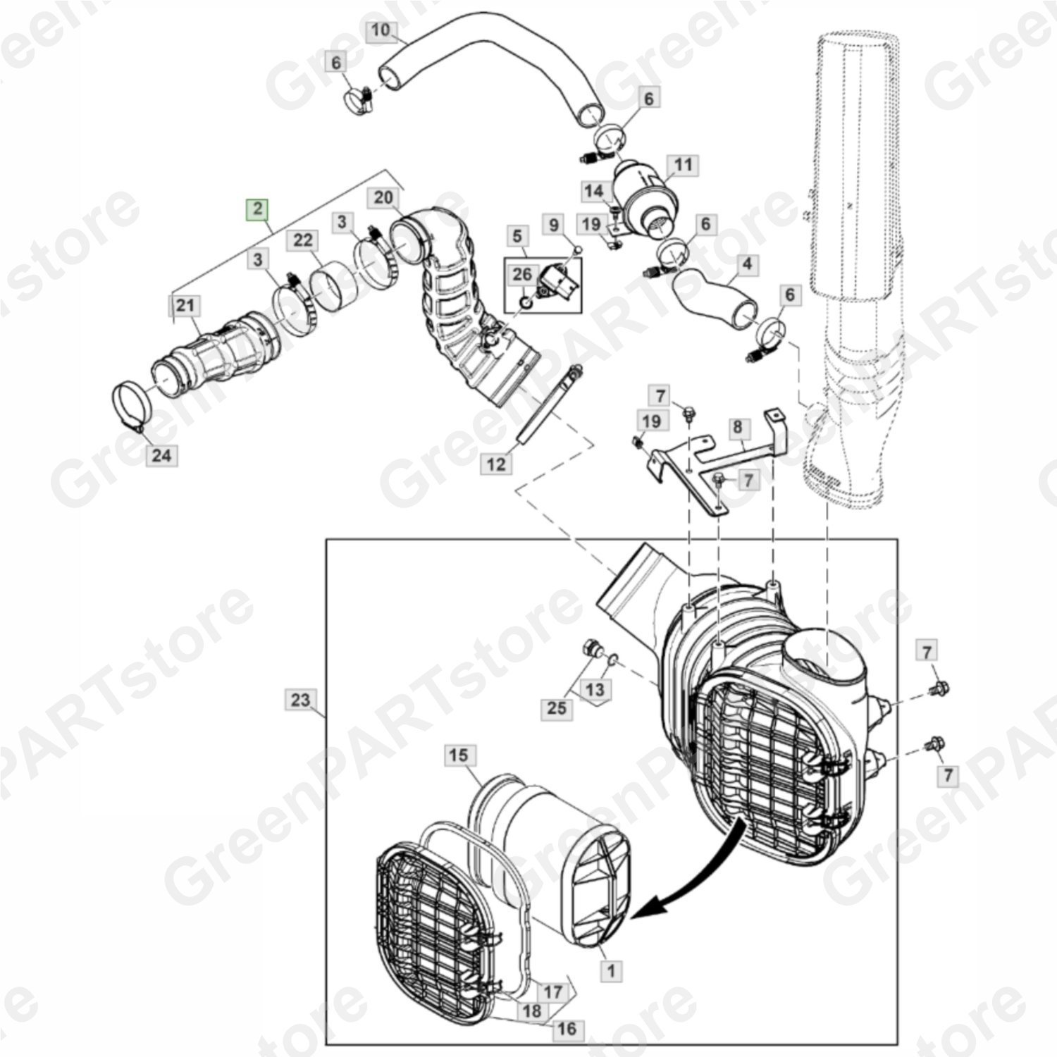 Воздушный патрубок 
