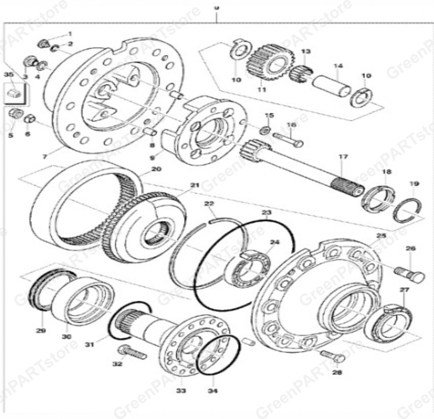 Корпус планетарной передачи 