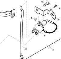 Кабель аккумулятора 850 mm